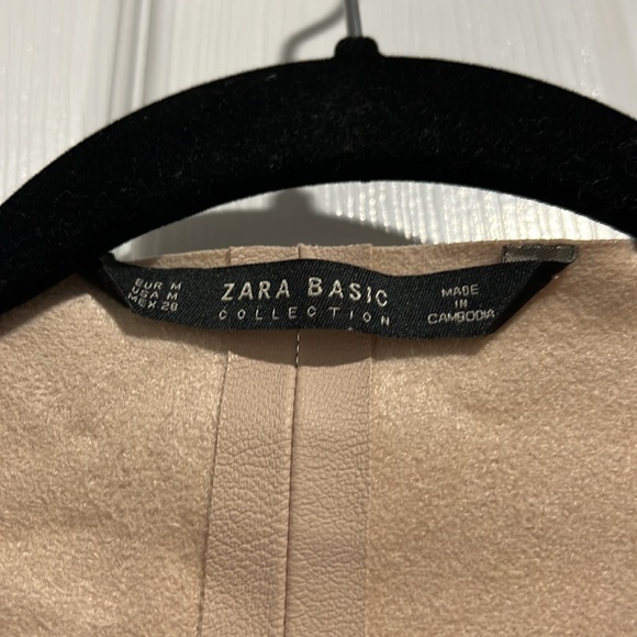Light pink Zara faux leather jacket - Picture 2 of 4